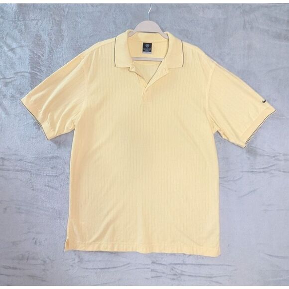 Nike Other - Mens Nike polo yellow size large golf polo